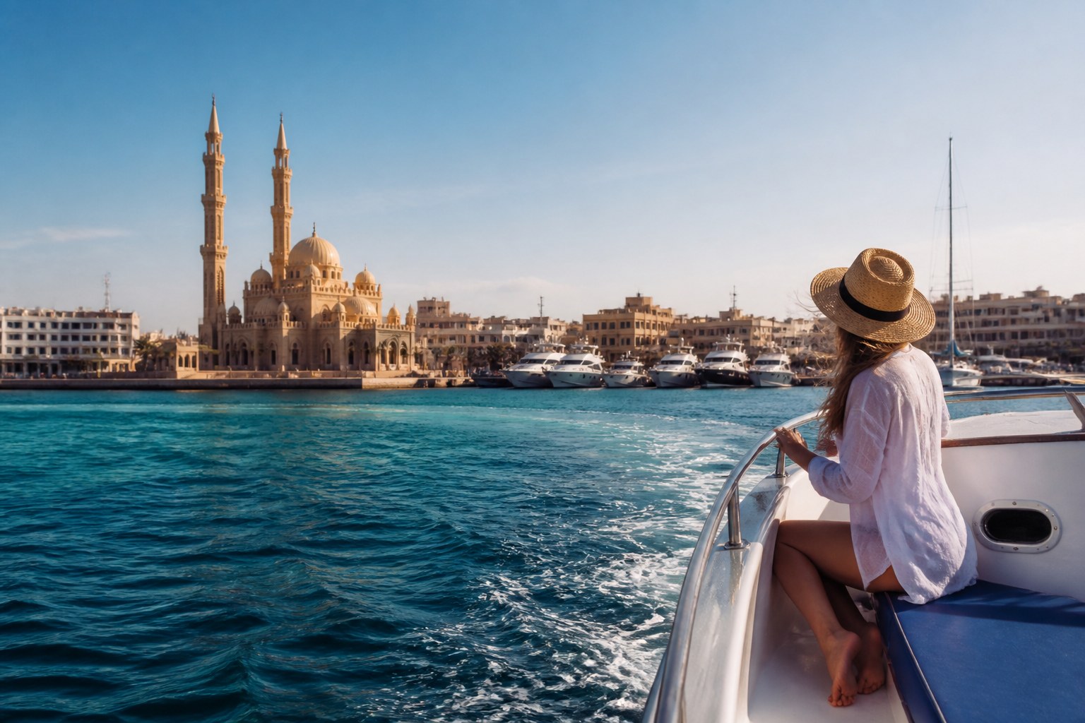 Hurghada an einem Tag: Meer und Stadt